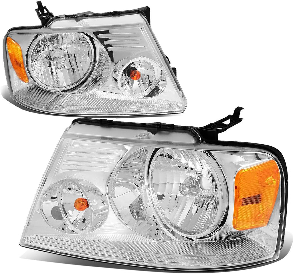 Black Housing Clear Lens Headlights Assembly for Ford F150 Lincoln Mark LT 2004-2008 K50506