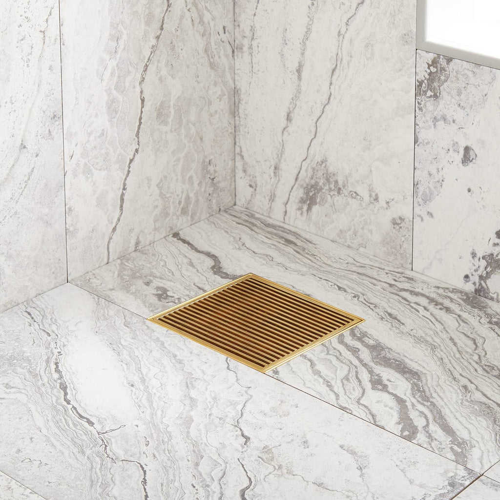 Polished Brass Stainless Steel Shower Drain M14618
