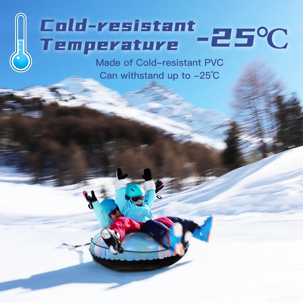 PVC Inflatable Snow Tube Ski Ring with Handle Q2960