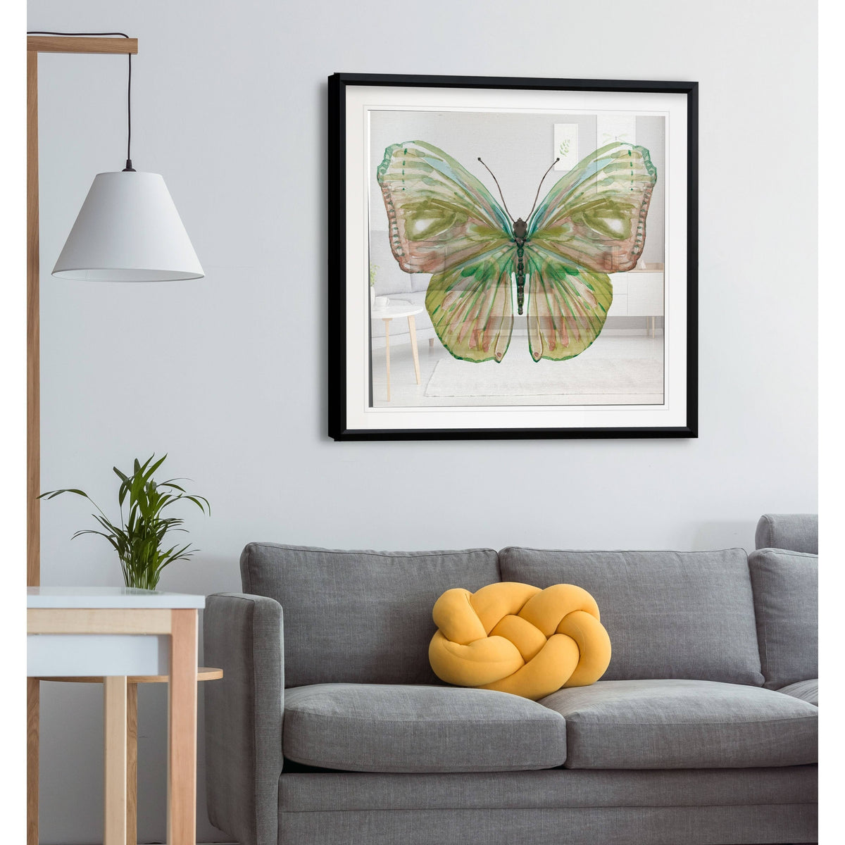 Framed Giclee Print 28x28 H4981