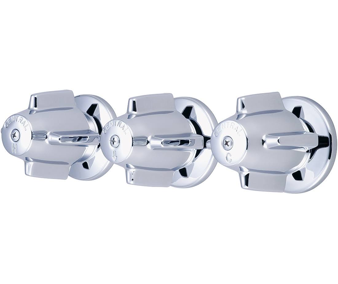 Triple Wall Mounted Canopy Handle Valves I7515