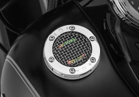 LED Mesh Black Fuel and Battery Gauge Gas Cap F30449