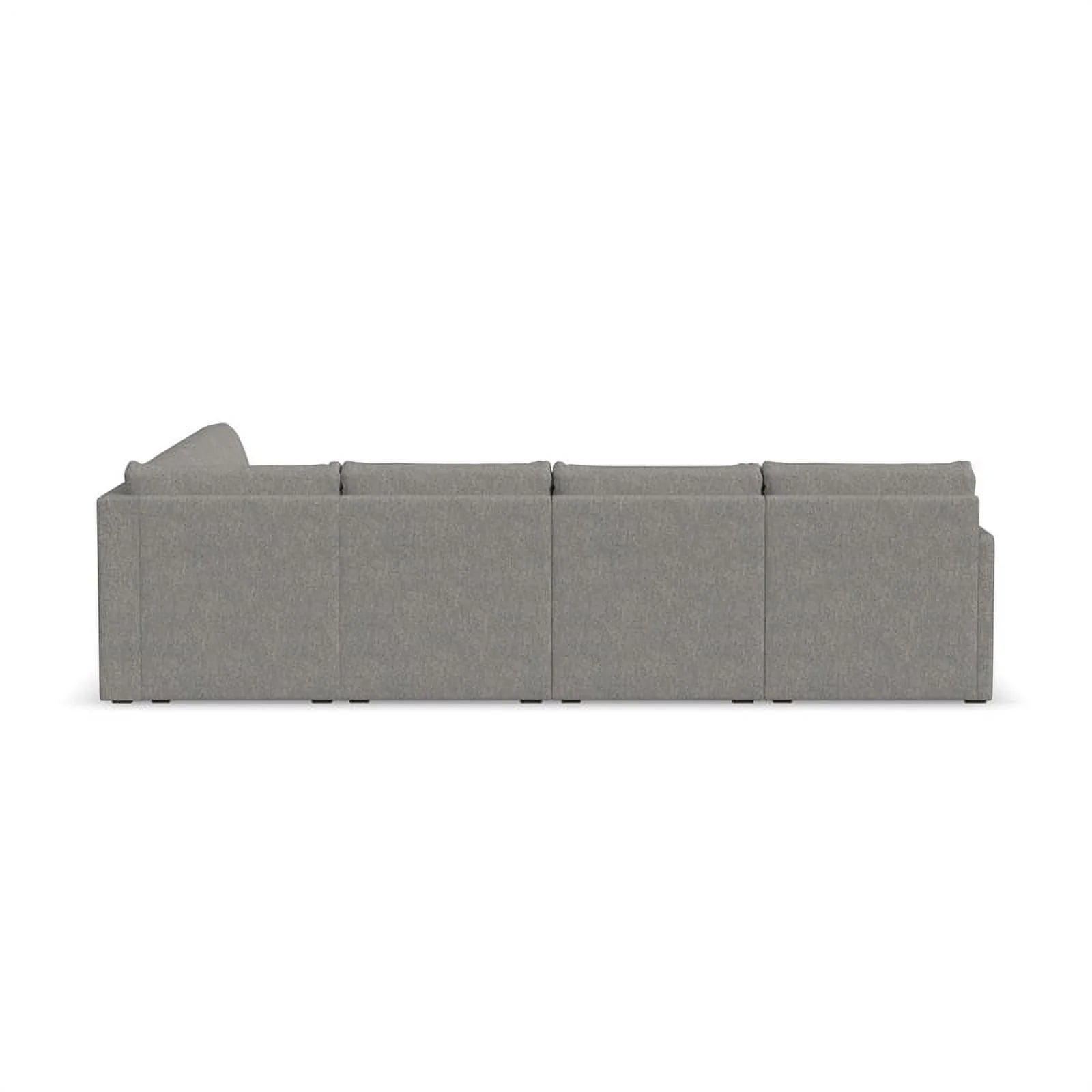 Gray 6 Seat Sectional with Performance Fabric A56521