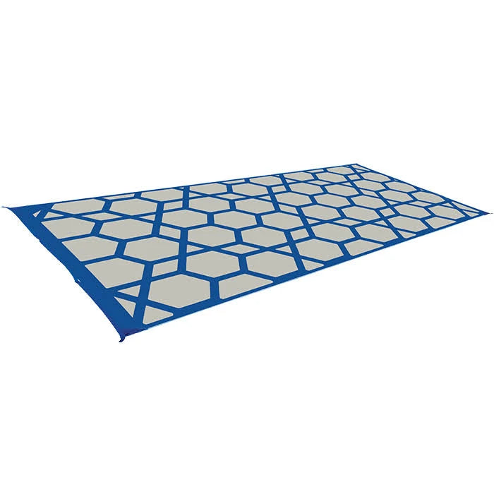 Blue Geometric RV Patio Mat Q514