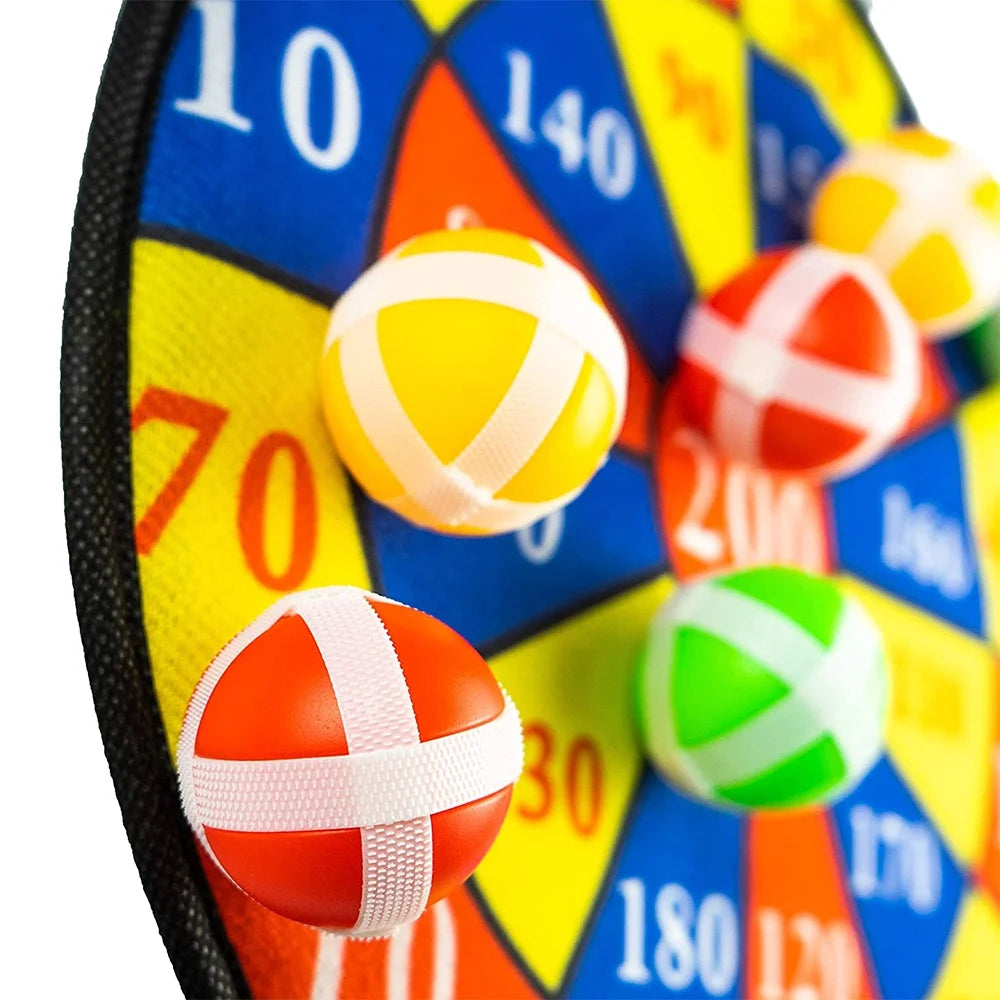 Large Fabric Dartboard with 6 Sticky Balls and a Hook Y33693