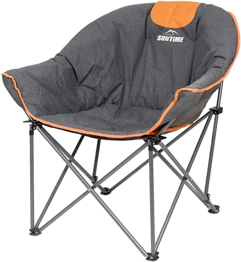 Oversize Padded Folding Chair with Carry Bag S81654