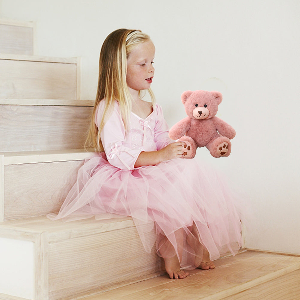 Teddy Bear Plush Toy with Pearl Chain Clasp Y8634