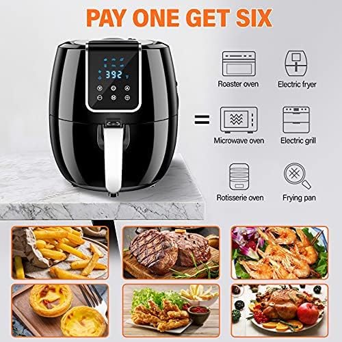 6-in-1 Air Fryer 7Qt/6.5L Black A1912
