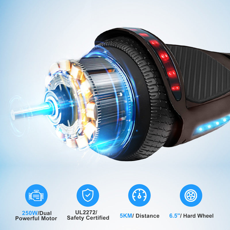 6.5" Two Wheel Self Balancing Scooter with LED Lights X1579