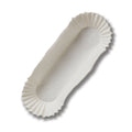 White Waxed Fluted Eclair Liner C135719