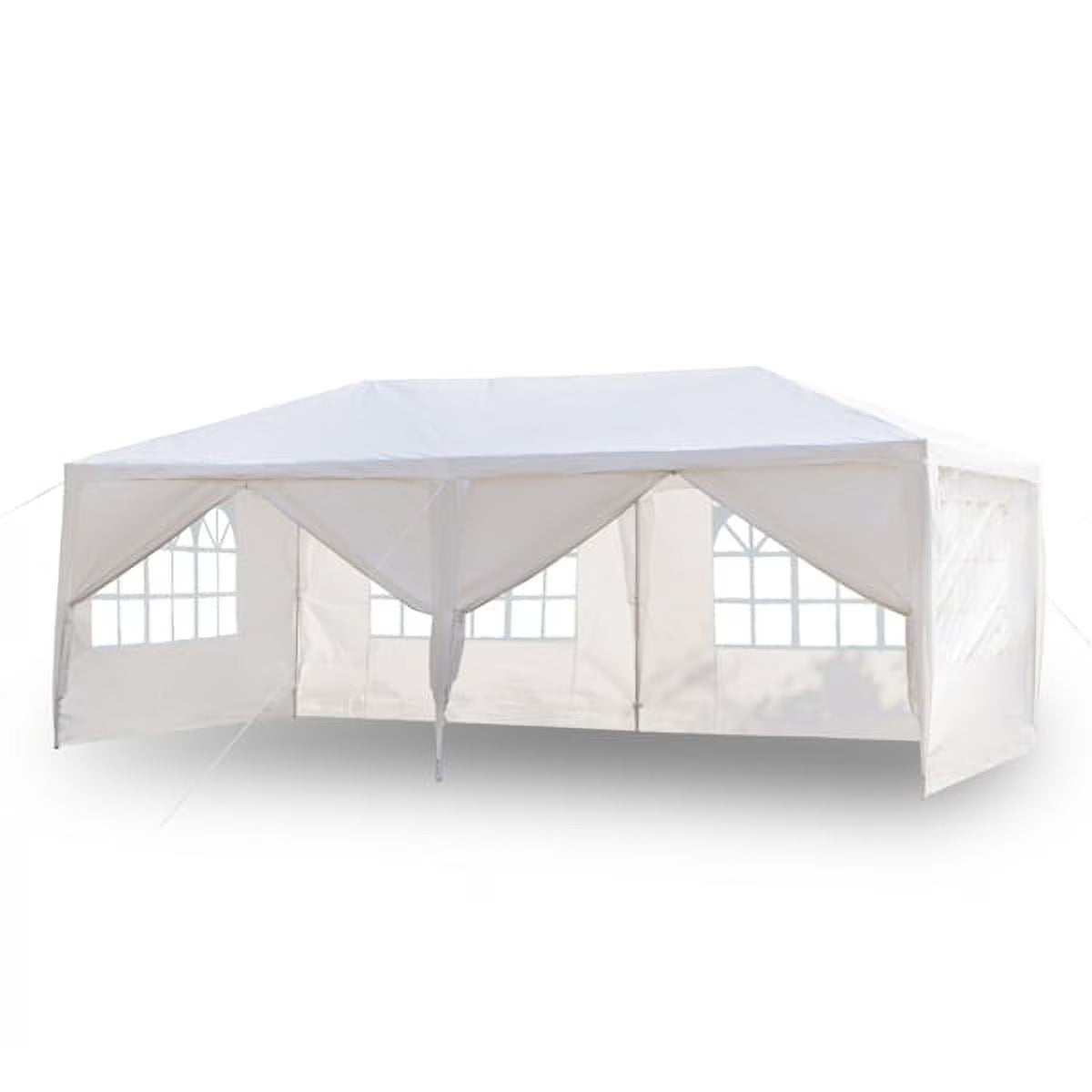 10x30ft White Canopy Tent with 7 Removable Sidewalls R819
