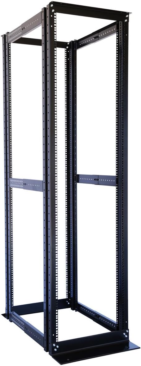 19 Inch 4 Post Open Server Rack Frame, 42U, Cold Rolled Steel K99815