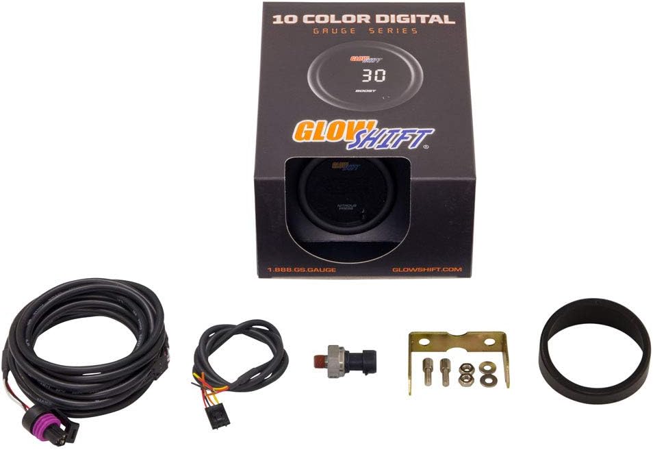 10 Color Digital Nitrous Pressure Gauge Kit with Electronic Sensor Q9179