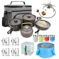 Camping Cookware Mess Kit Pot Pan Kettle Set I1180