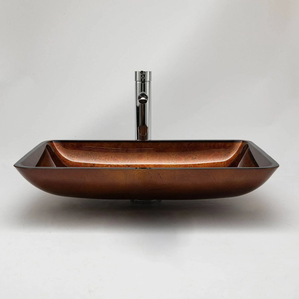 Tan Rectangular Vessel Bathroom Sink Y134