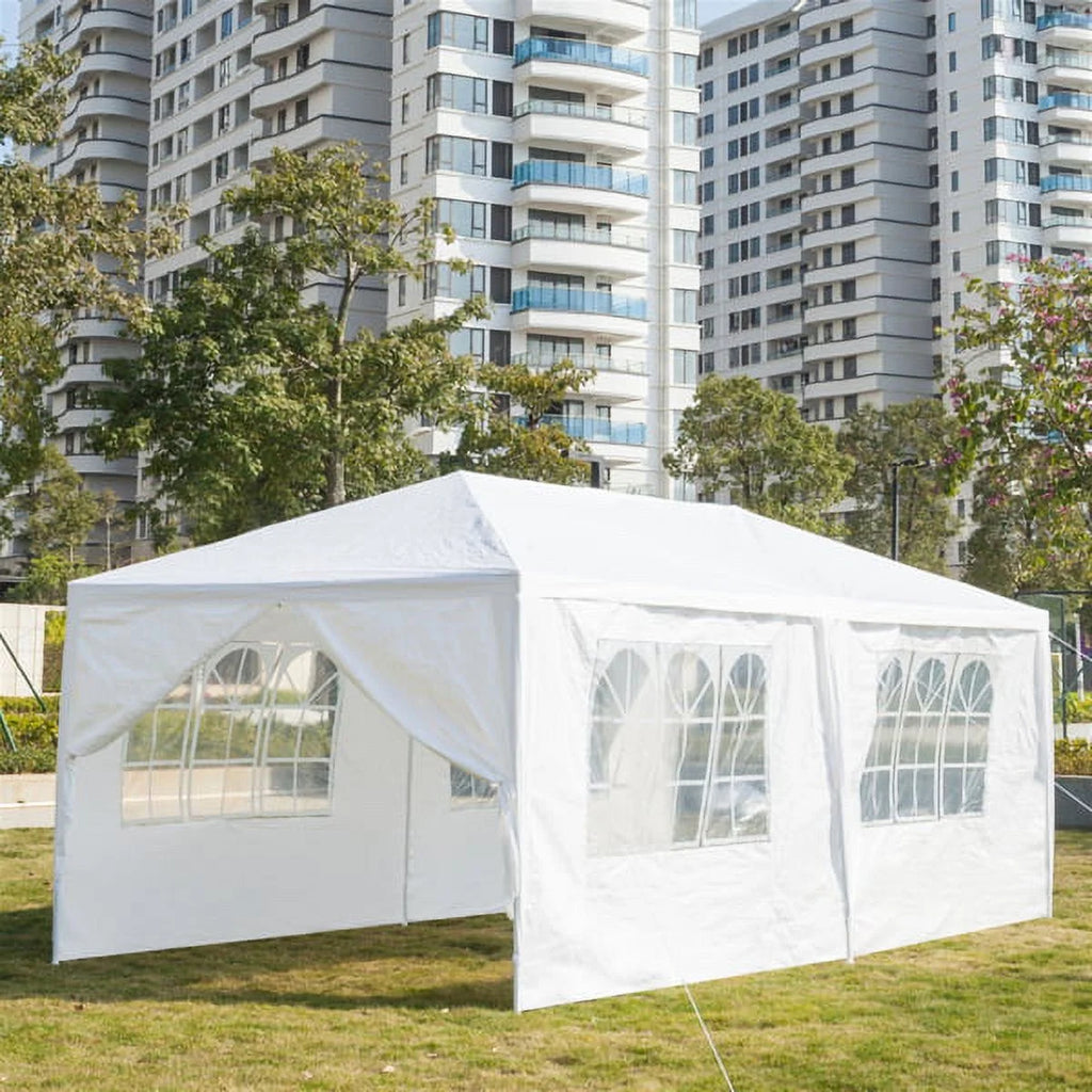 10x30ft White Canopy Tent with 7 Removable Sidewalls R819