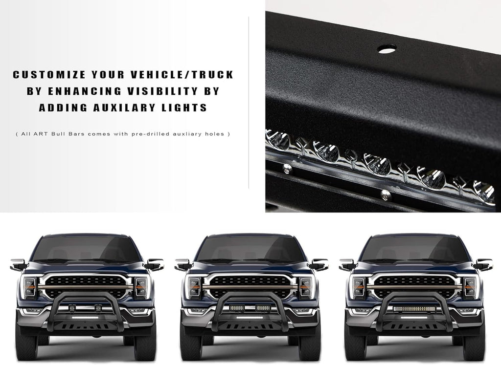 Matte Black LED Bull Bar D938909