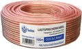 Single Wire Speaker Cable 2 x 1.5 mm2 CCA Copper and Aluminium Round Transparent L234