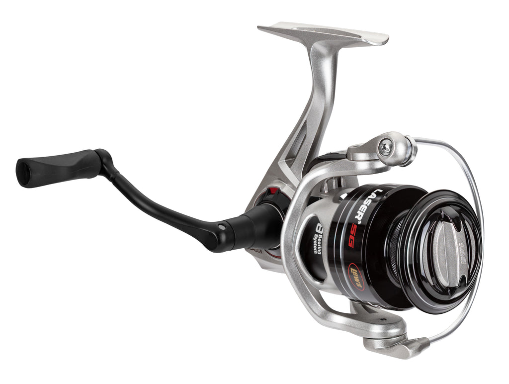 Lew's Laser SG Speed Spin Spinning Fishing Reel, Size 400, Silver S174