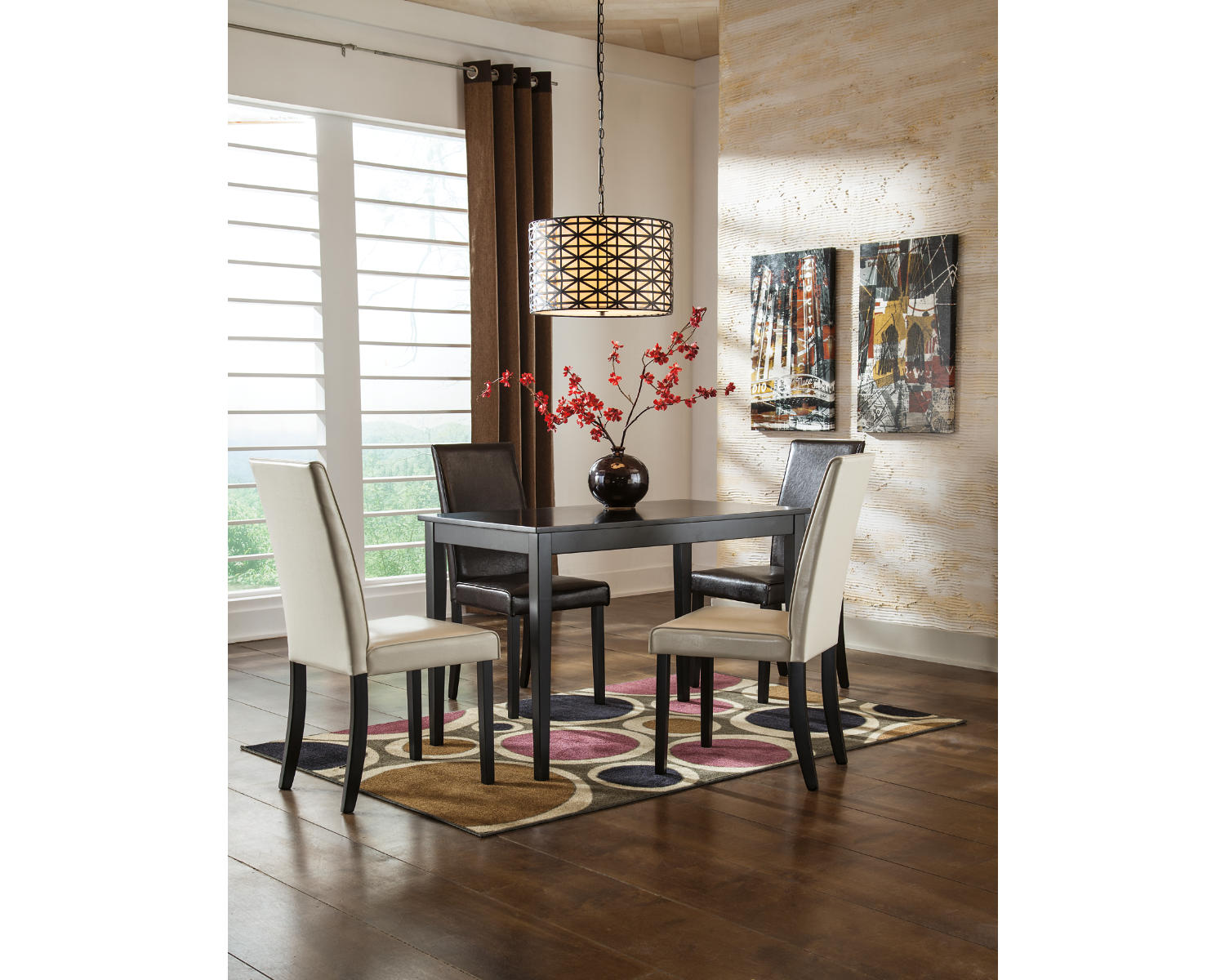 Dark Brown Dining Table Y424