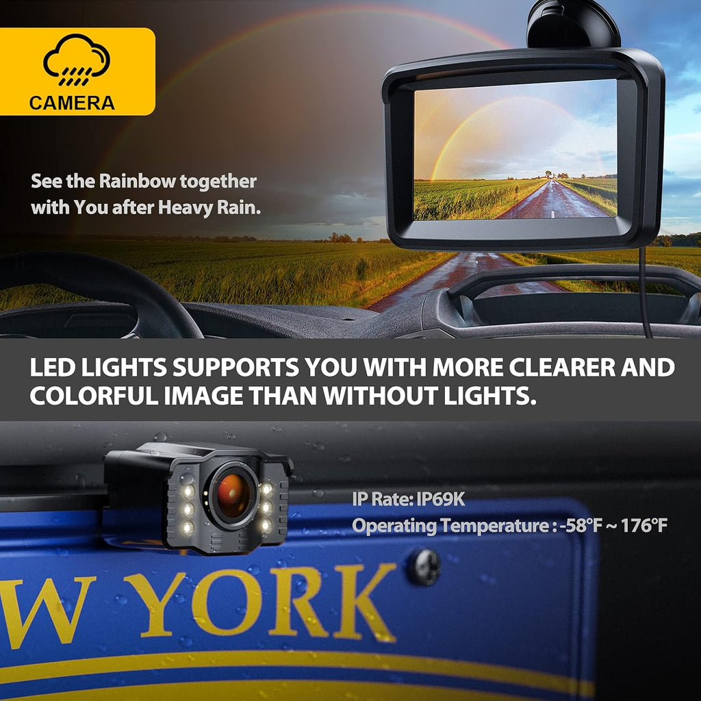 5 Monitor with 1080P Backup Camera for Truck B2746