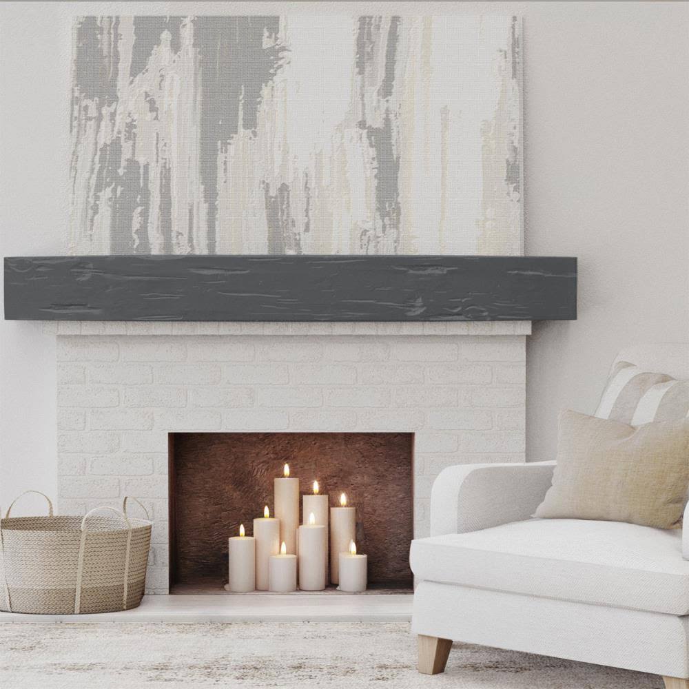 Aged Ash Faux Wood Fireplace Mantel C83038