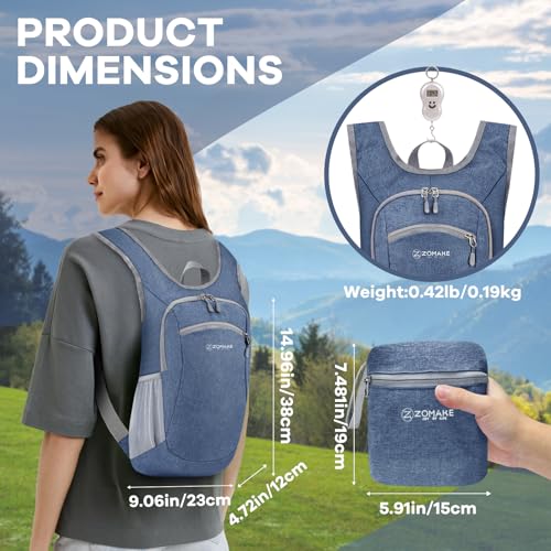 Ultra Lightweight Packable Backpack 10L Black F9333