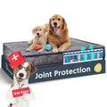 Grey 3 Inch Thick Memory Foam Dog Bed O404