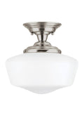 Brushed Nickel Semi Flush Mount Light A749
