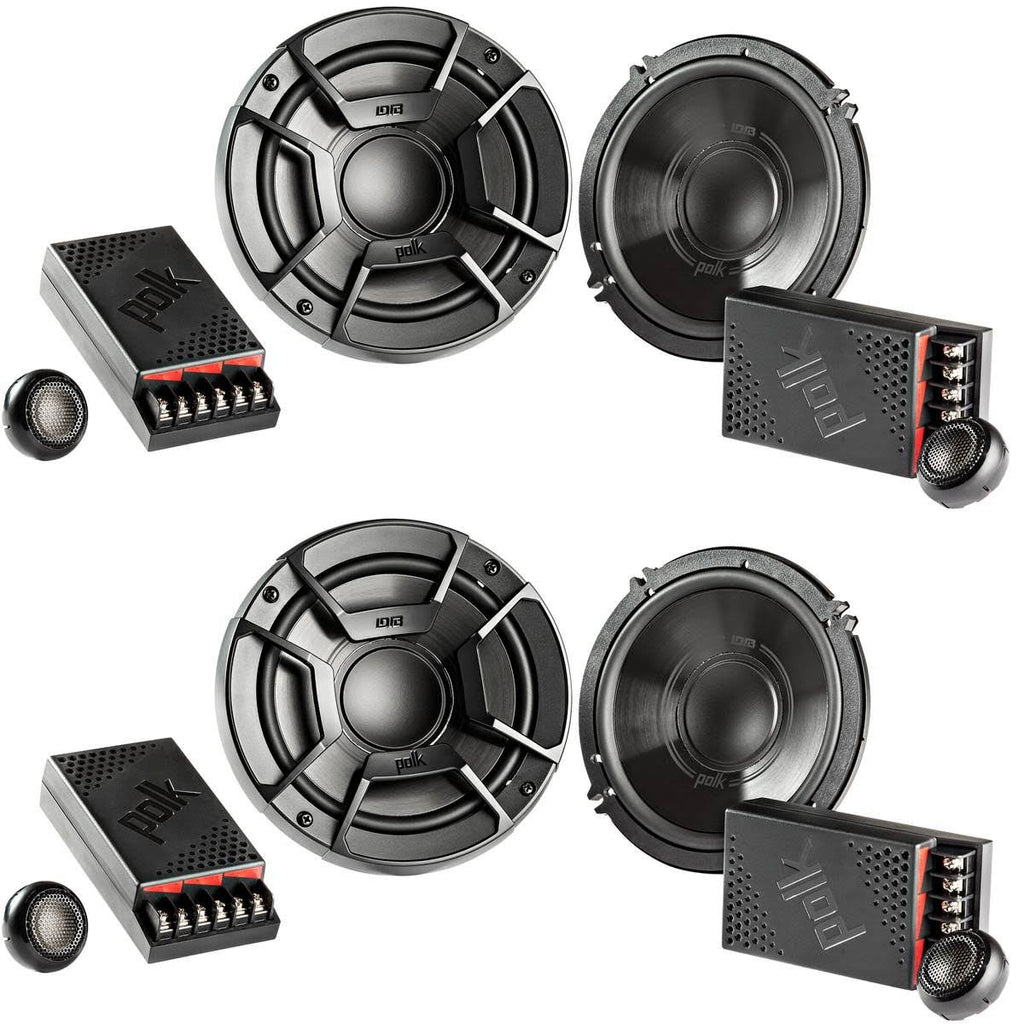 6.5x22 300W 2 Way Car/Marine ATV Component Speakers (4 Pack) B153515
