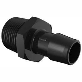 3/4-14 NPT to 5/8 Barbed Adapter, Glass Filled Black Nylon B98615