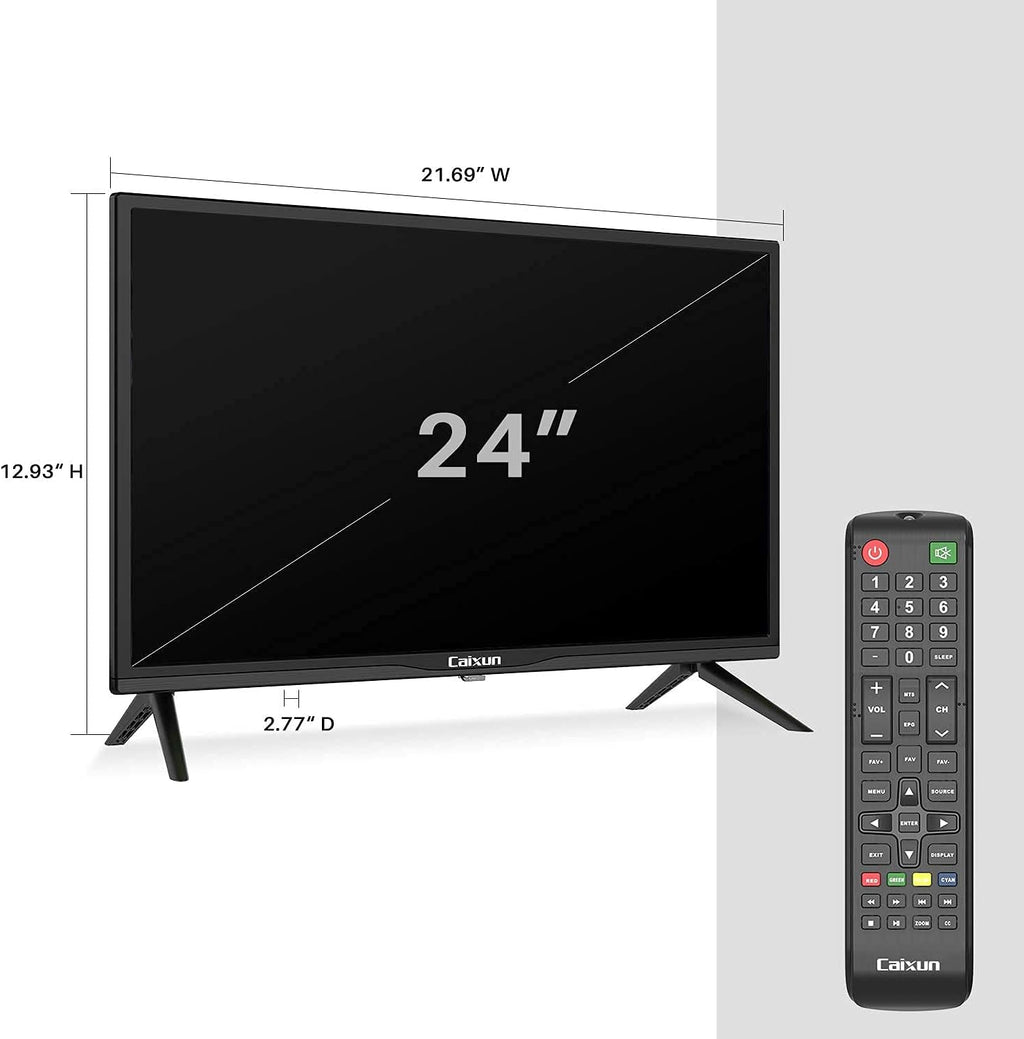 24 inch HD 720P LED TV with HDMI, USB, VGA, Earphone, Optical Ports, Dolby Audio N99404