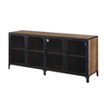 Urban Industrial Metal Mesh 4 Door TV Stand O39879