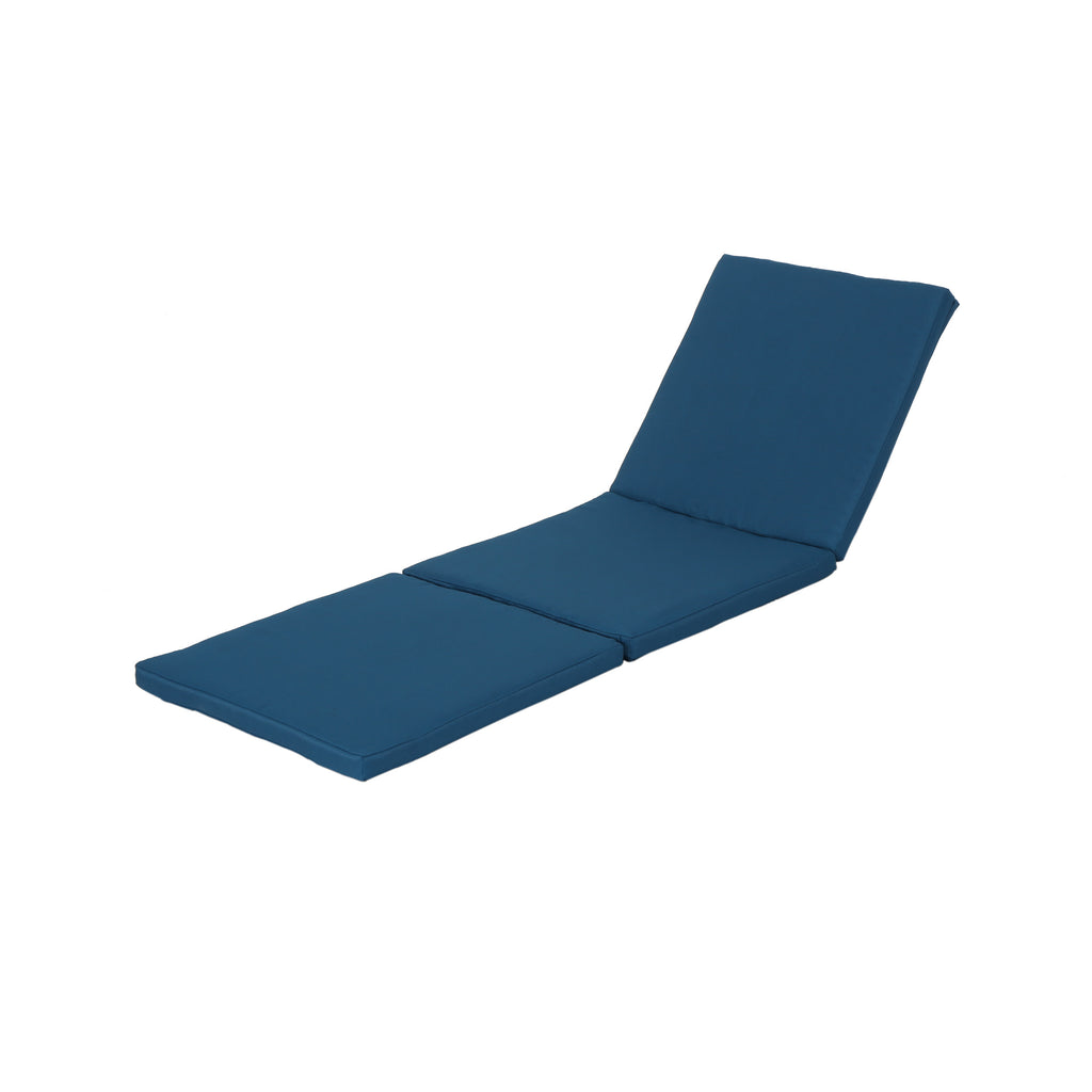 Blue Water Resistant Chaise Lounge Cushion Y331