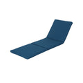 Blue Water Resistant Chaise Lounge Cushion Y331