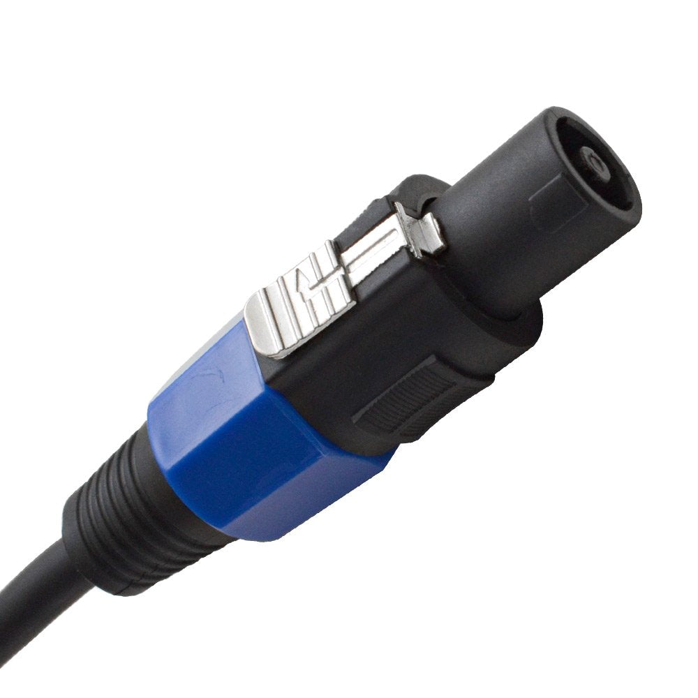 25 Foot Speakon to 1/4 Speaker Cable, 2 Conductor, 14 Gauge, Pack of 2 W5921