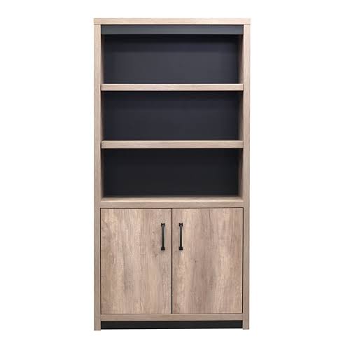 Five Shelf Bookcase with Lower Doors Z35326