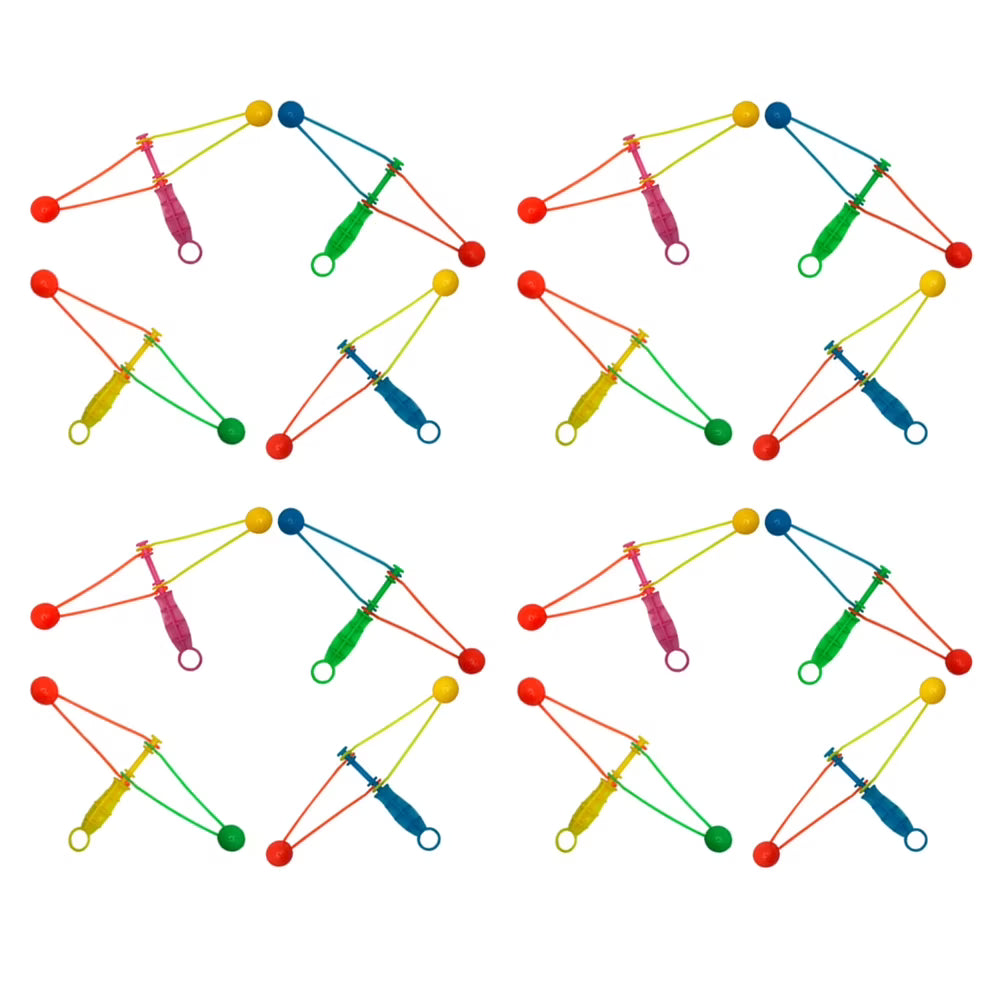 30 Pcs Plastic Hand Cranked Bumper Ball Toy R980261