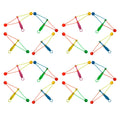 30 Pcs Plastic Hand Cranked Bumper Ball Toy R980261