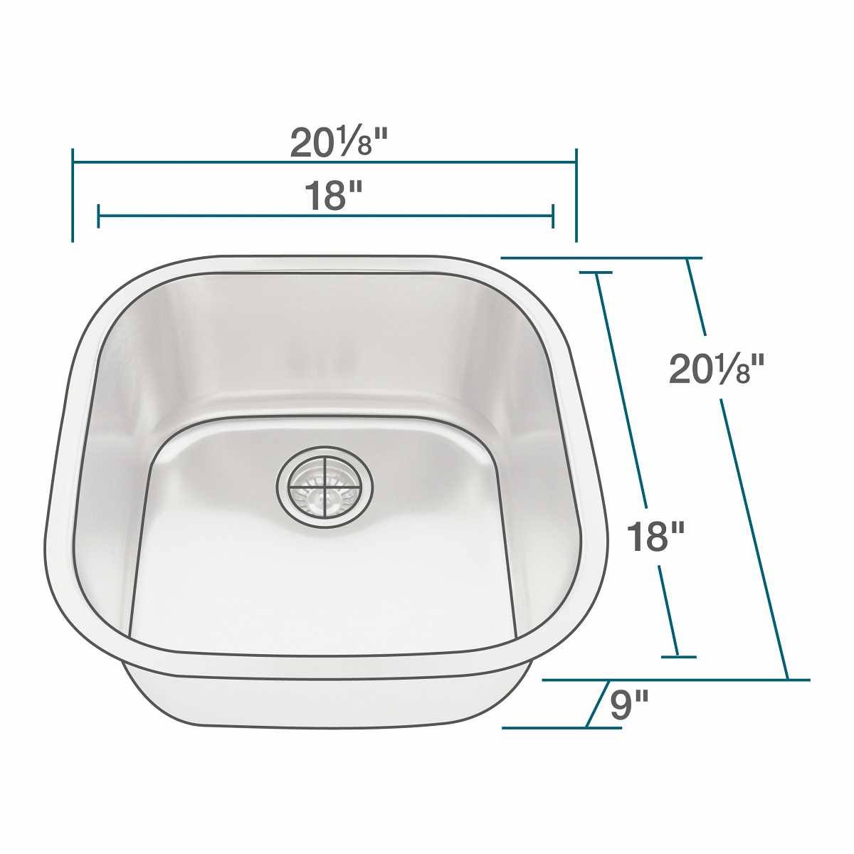 Stainless Steel Bar Sink X607