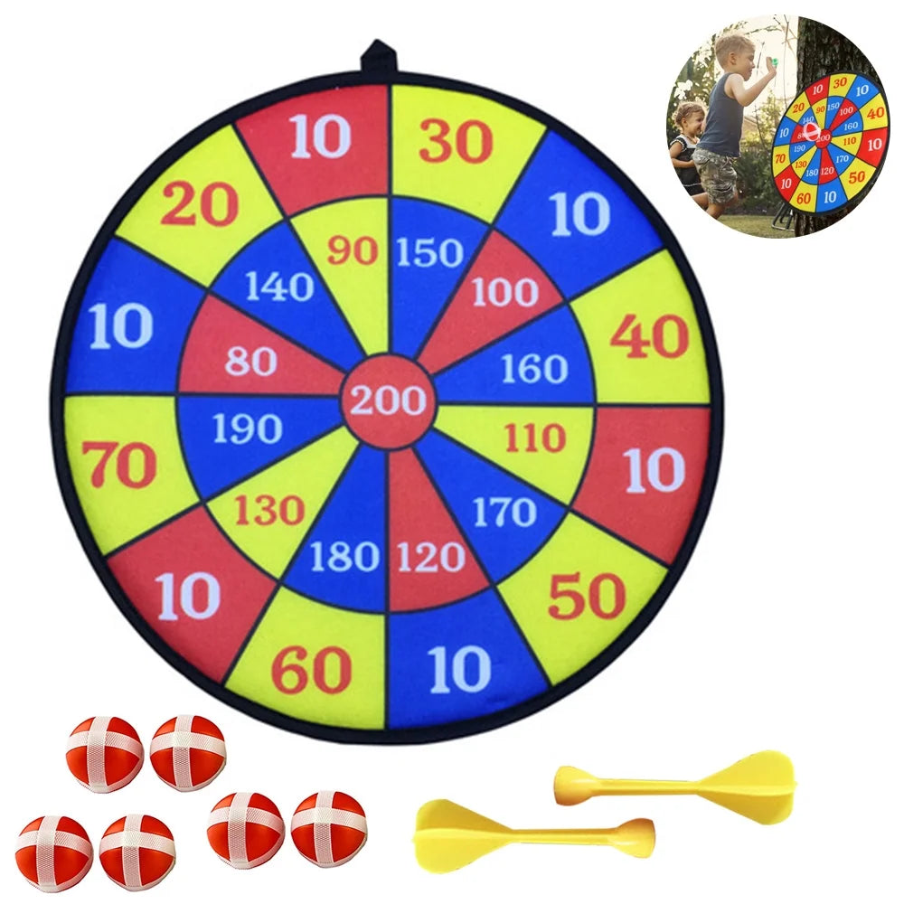 Large Fabric Dartboard with 6 Sticky Balls and a Hook Y33693