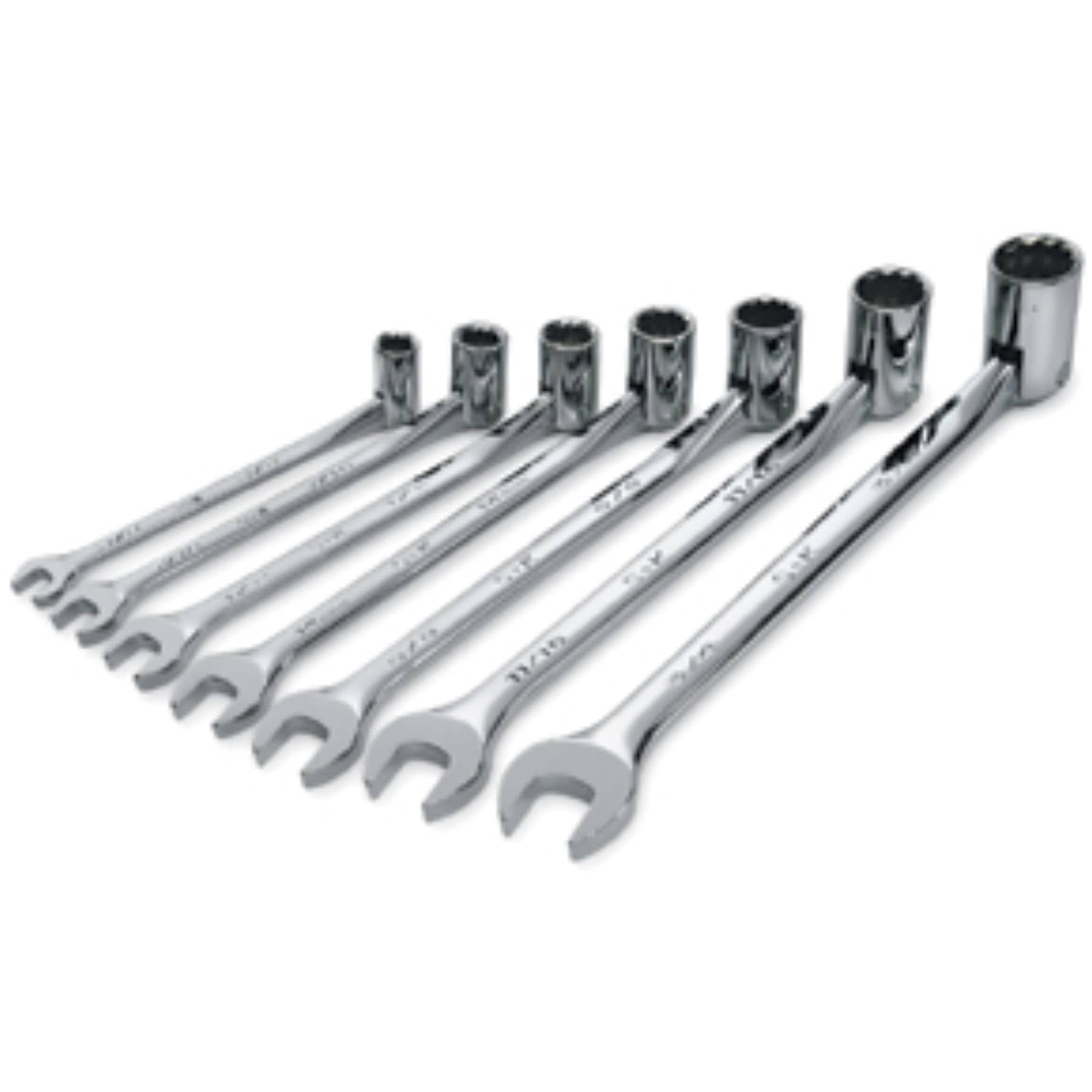 7 Piece SuperKrome Flex Fractional Combination Wrench Set S898