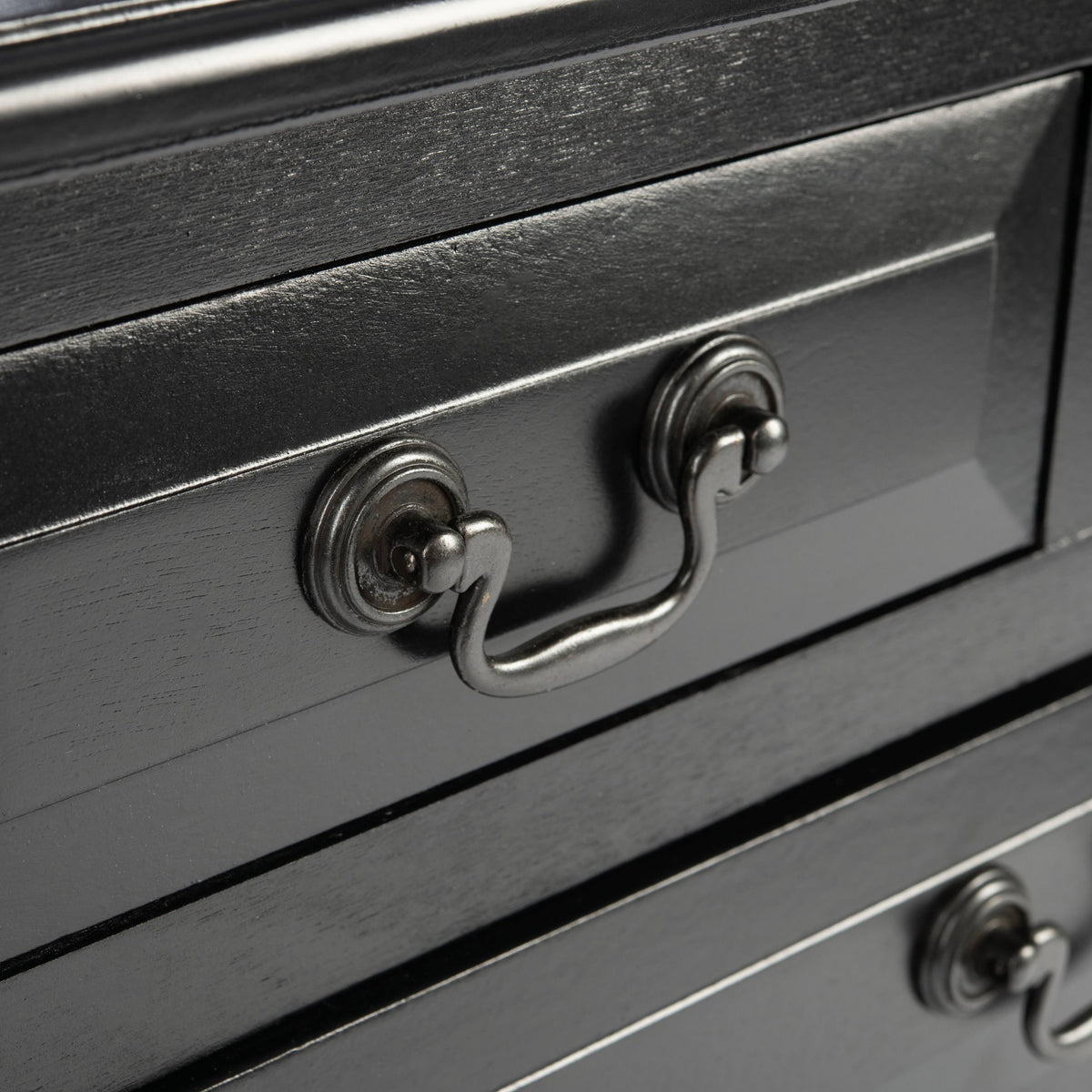 Black 3 Drawer Console Table E2087