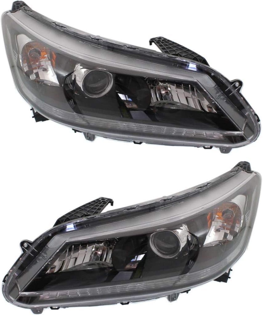 Halogen Headlight Assembly Pair for Honda Accord Sedan V13260