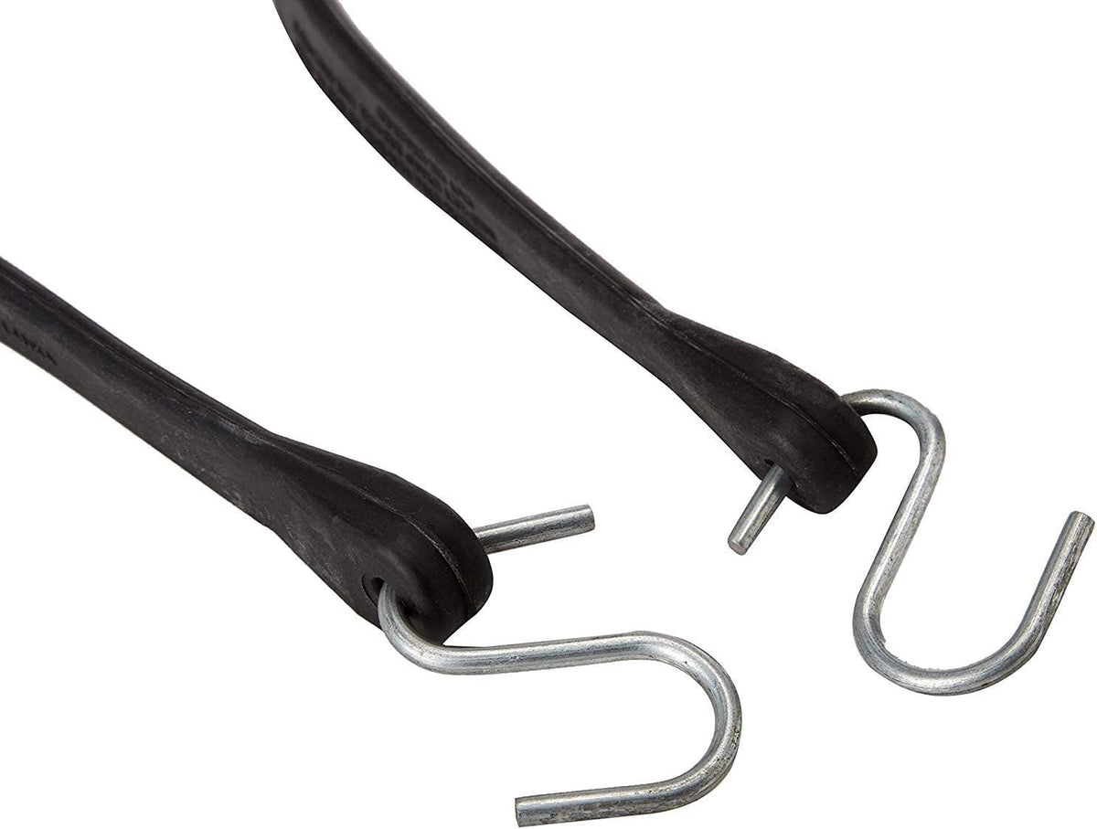 Natural Rubber Bungee Cords with Hooks 15" Pack of 50 K4384
