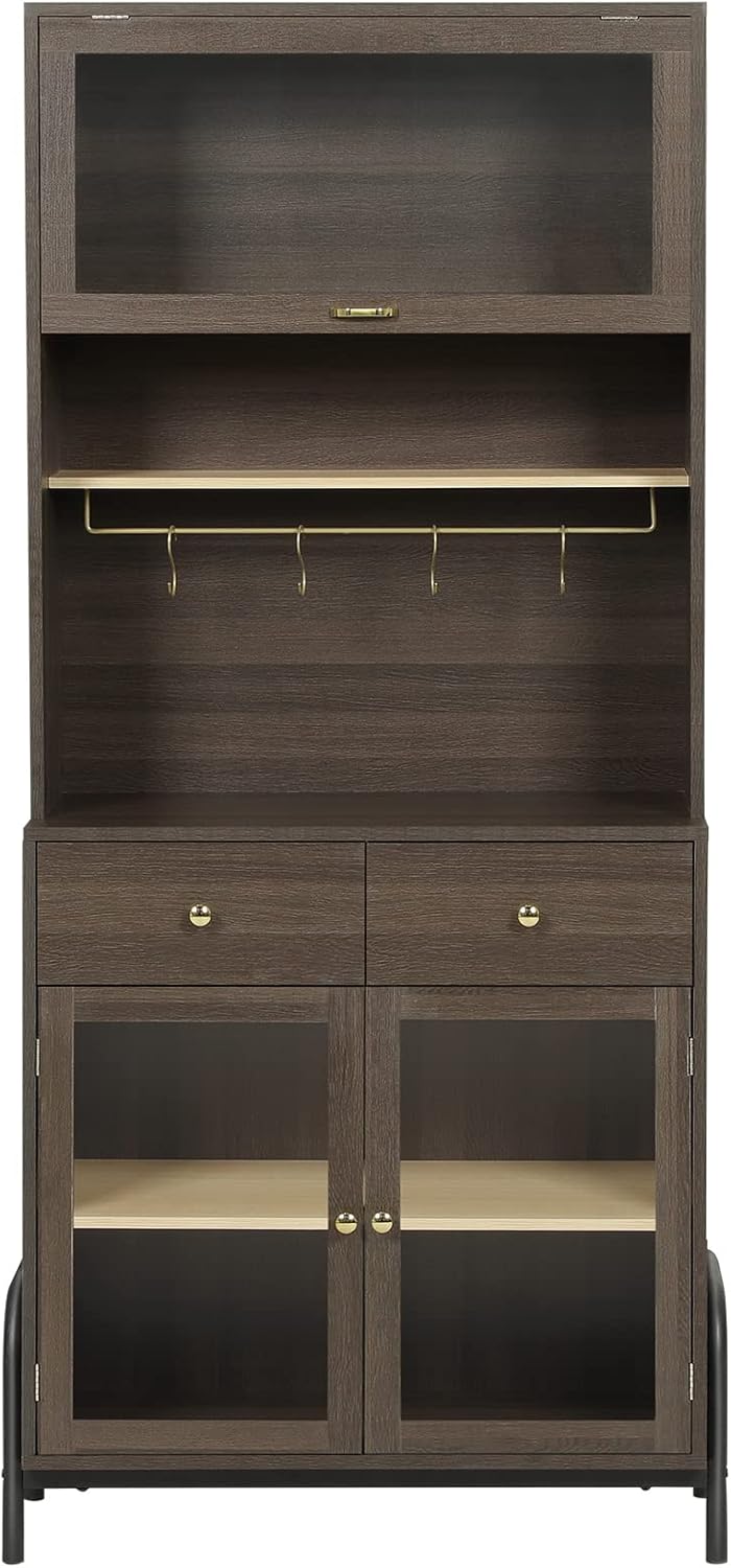 Buffet Cabinet with Storage, 71 Inches D456