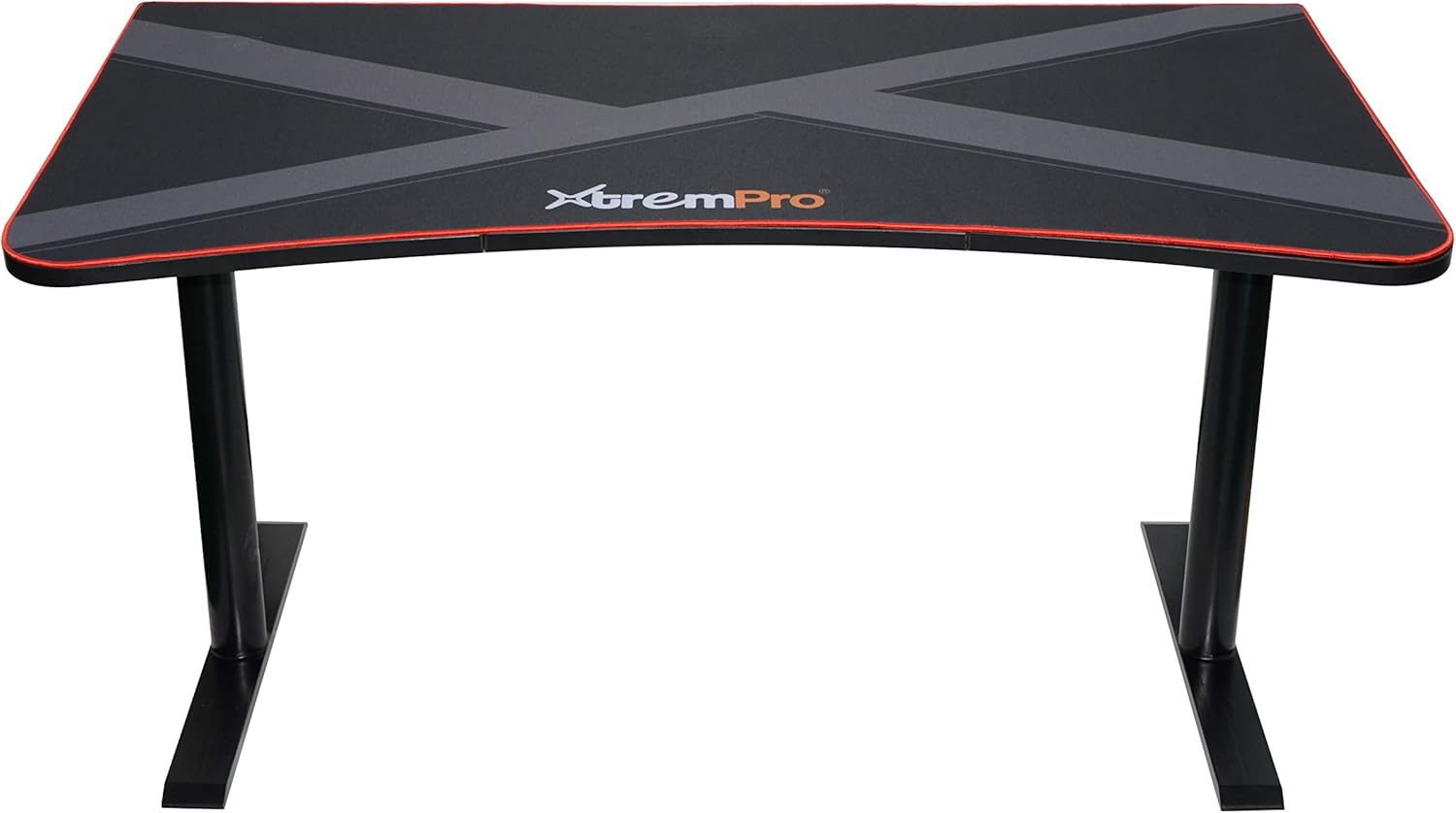 Black Gaming Desk with Cable Management Full Mouse Pad Cover L976