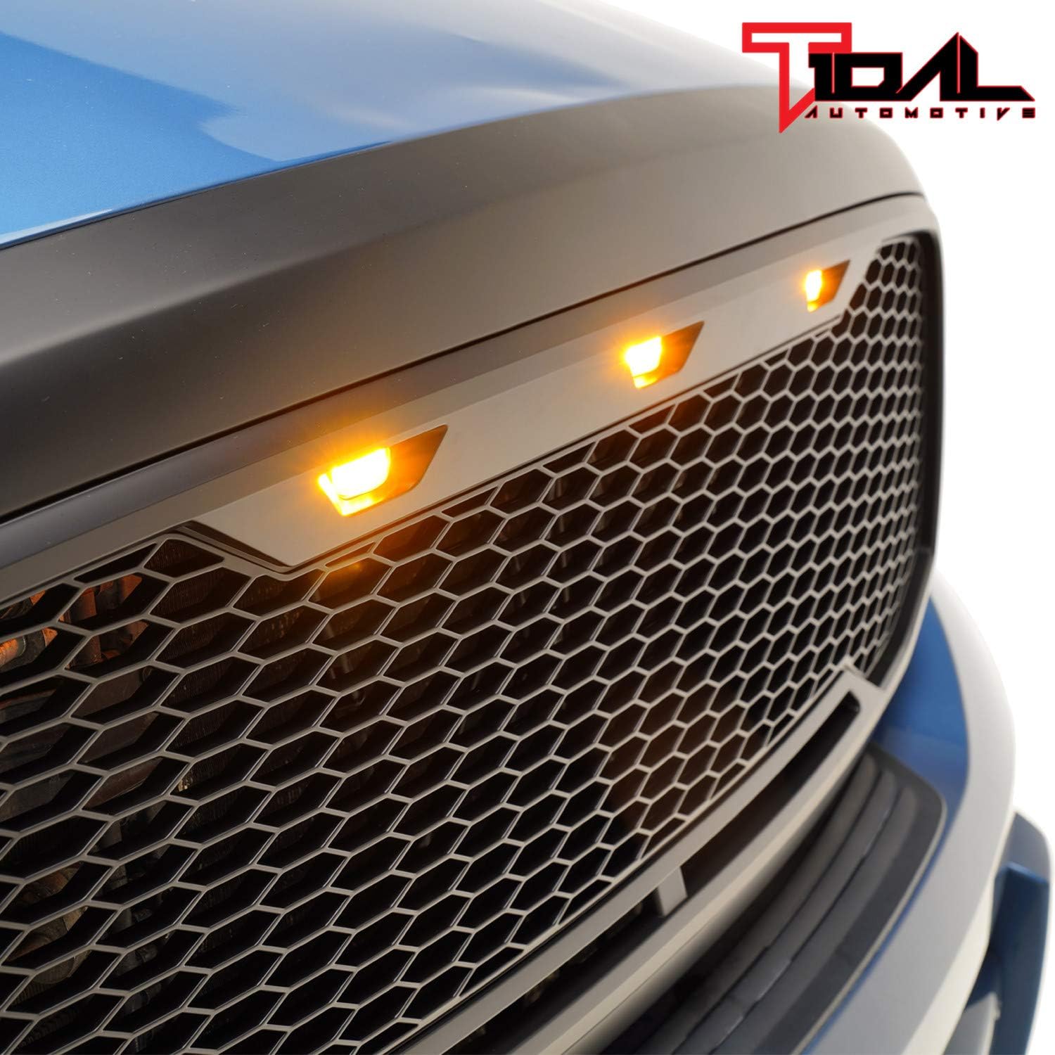 ABS Grille with Amber LED Lights Matte Black L96887
