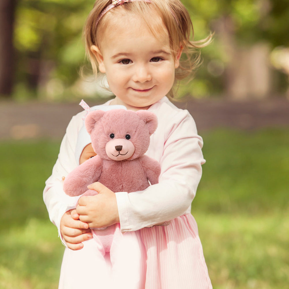 Teddy Bear Plush Toy with Pearl Chain Clasp Y8634