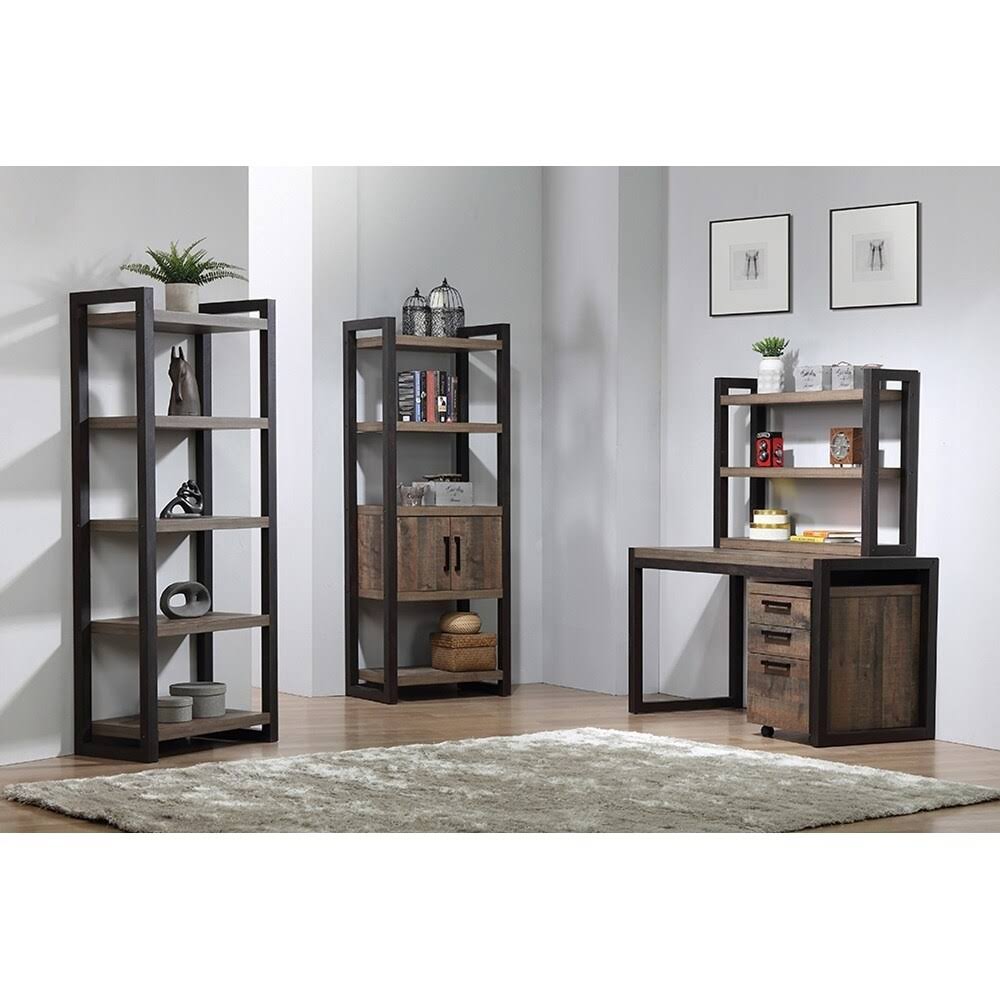 Weathered Oak Mobile File Cabinet R25885